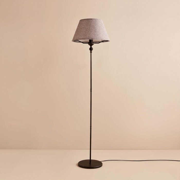 Opviq Lámpara de Pie AYD-3484 Gris y Negro Opviq Lámpara de Pie AYD-3484 Gris y Negro